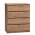 4 Drawer Chest LIMFJORDEN Natural Oak Colour JYSK