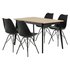 Jegind L Table Oak Black Klarup Chairs Black Jysk