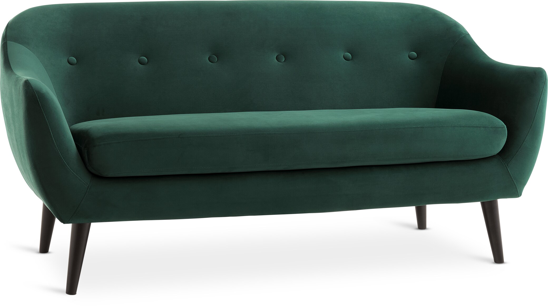 JYSK Sofa EGEDAL 2.5-Sitzer Samt grün