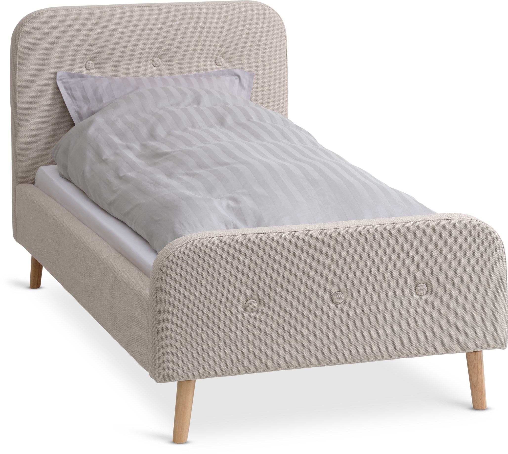 JYSK Bettgestell KONGSBERG 90x200 beige Stoff