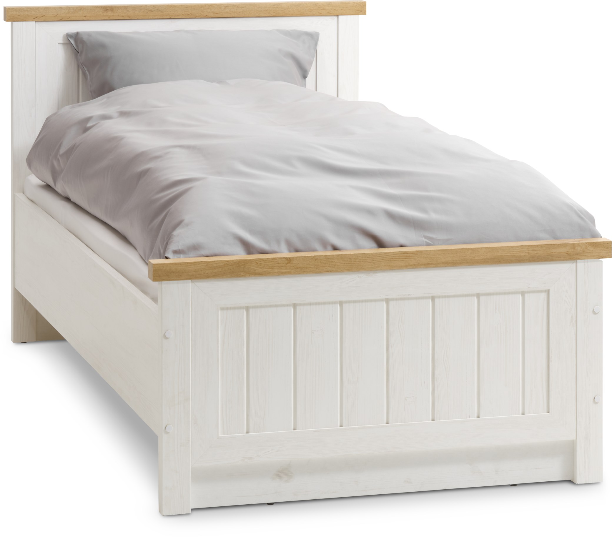 JYSK Bettgestell MARKSKEL 90x200 Wildeiche natur/weiß