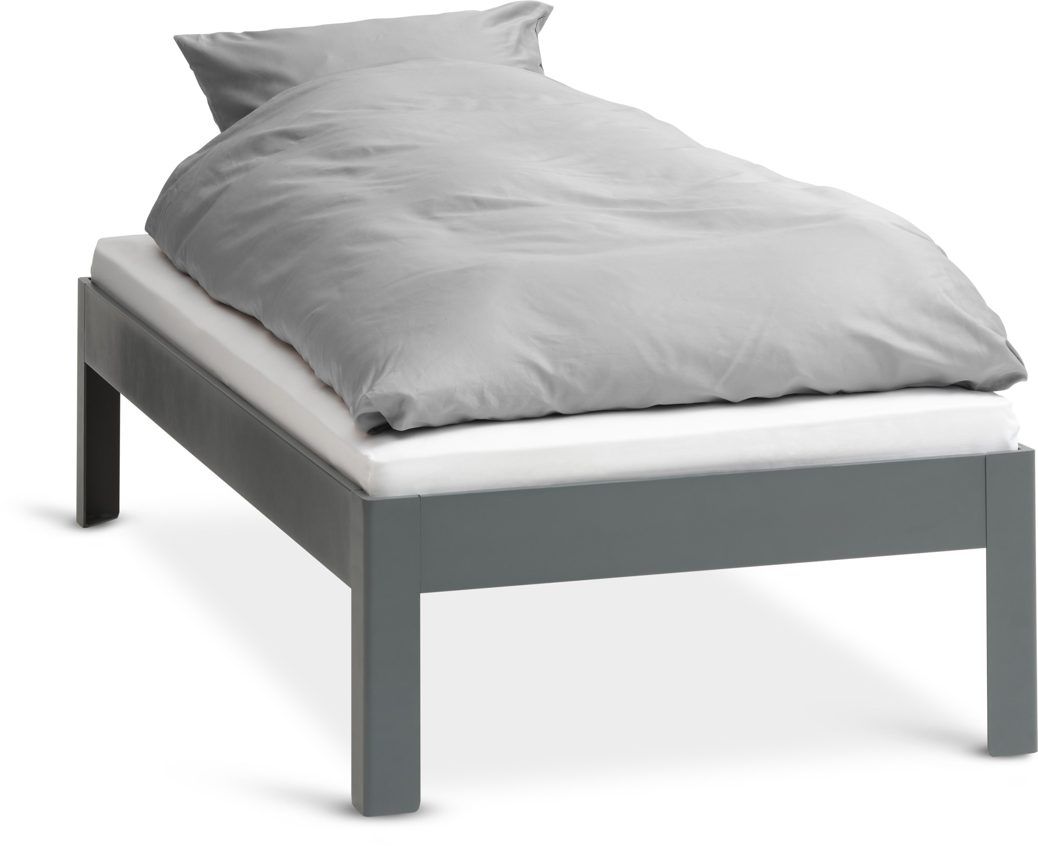 JYSK Bettgestell KILDEN 90x200 dunkelgrau