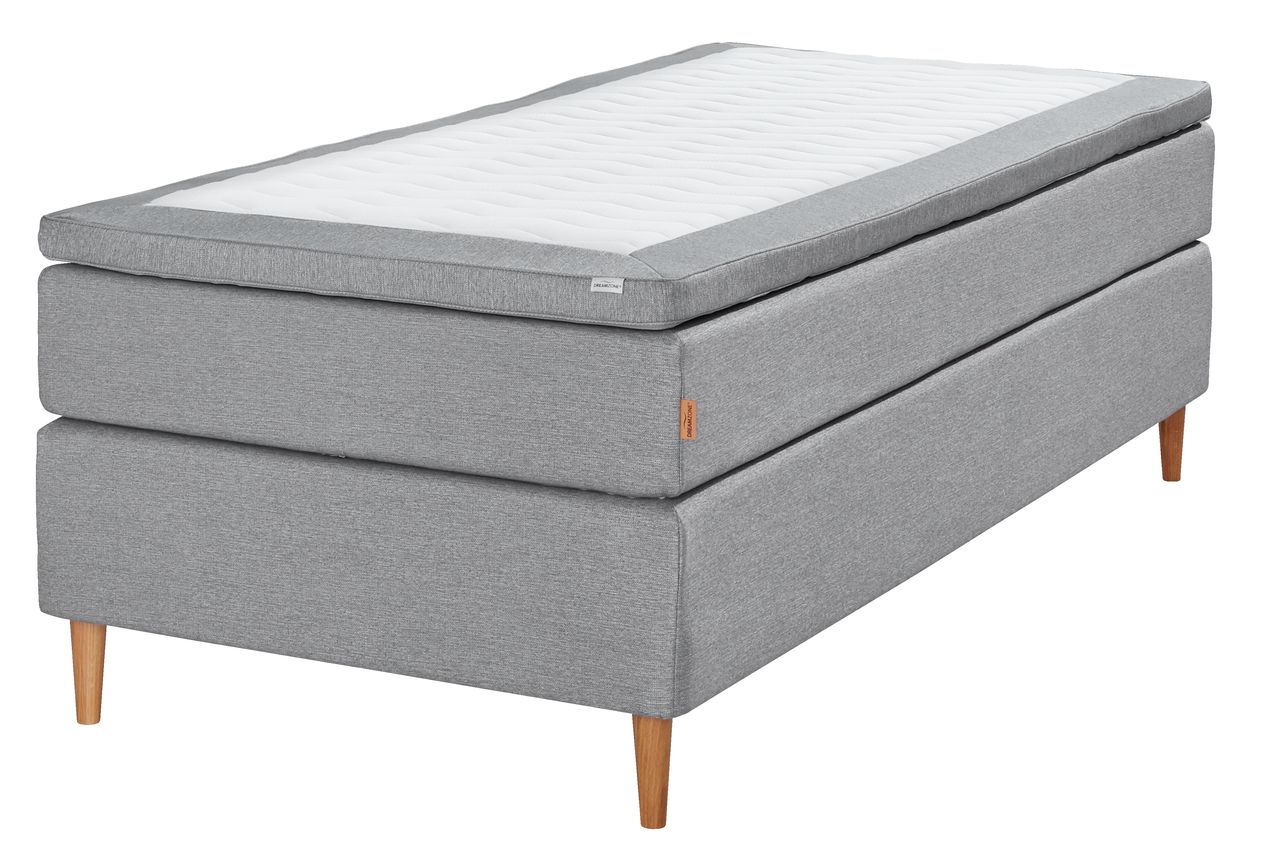 Boxspring 90x200 GOLD C35 traagschuim grijs27 JYSK