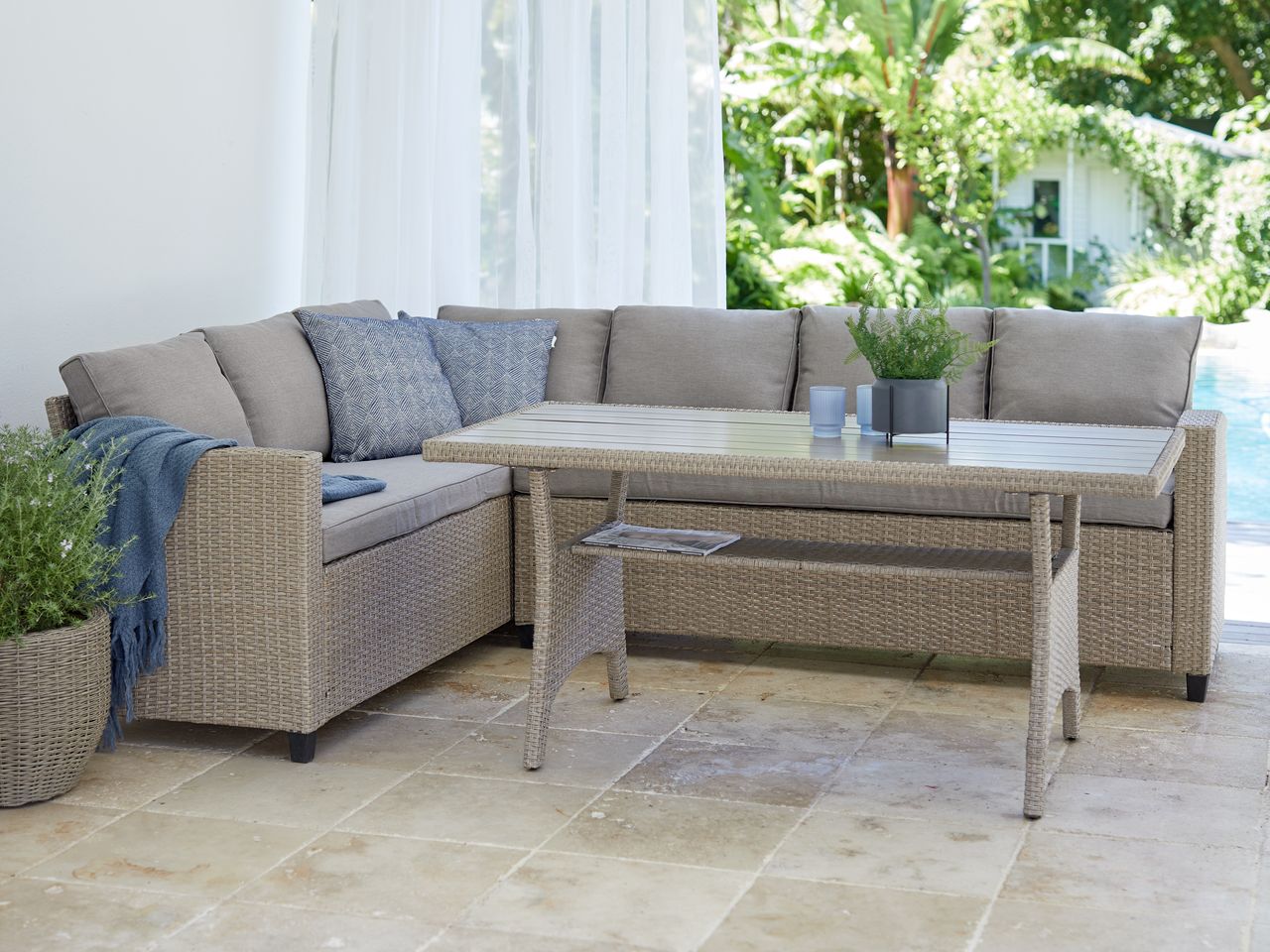 Lounge-Set ULLEHUSE 6 Pers. natur | JYSK