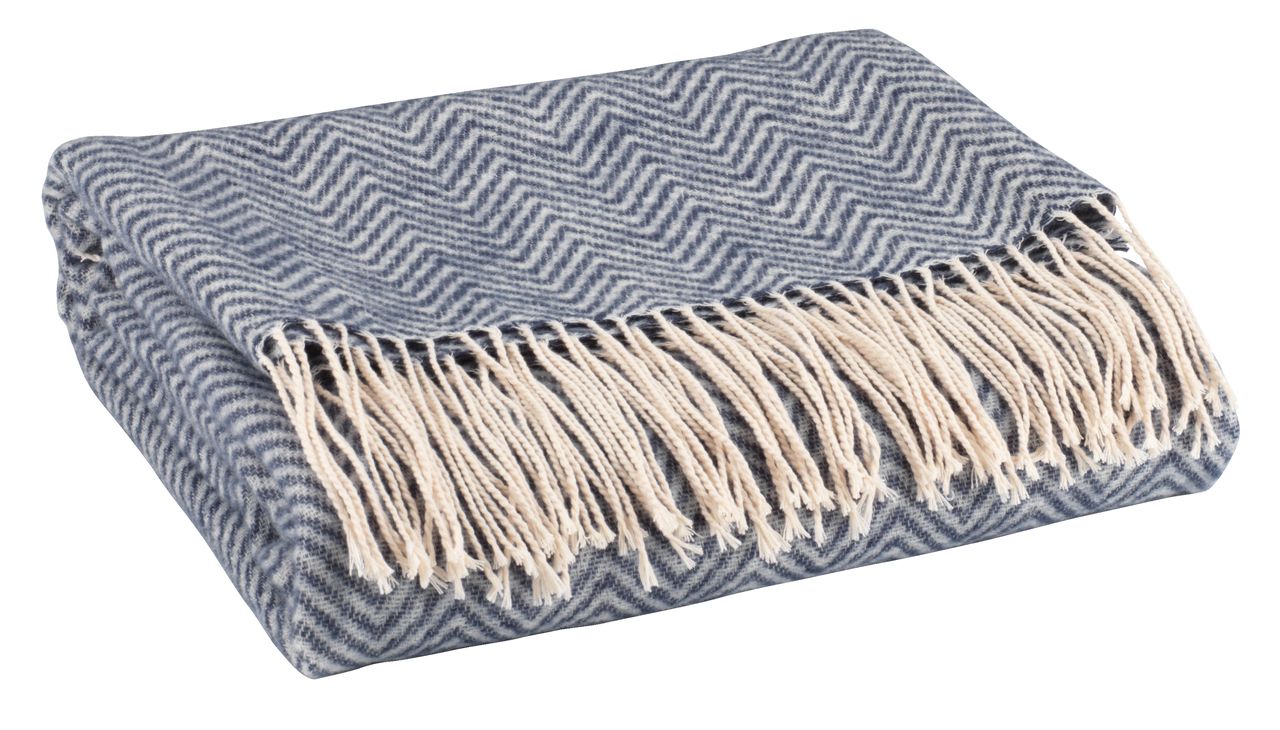 Throw LOBELIA 130x180 blue JYSK