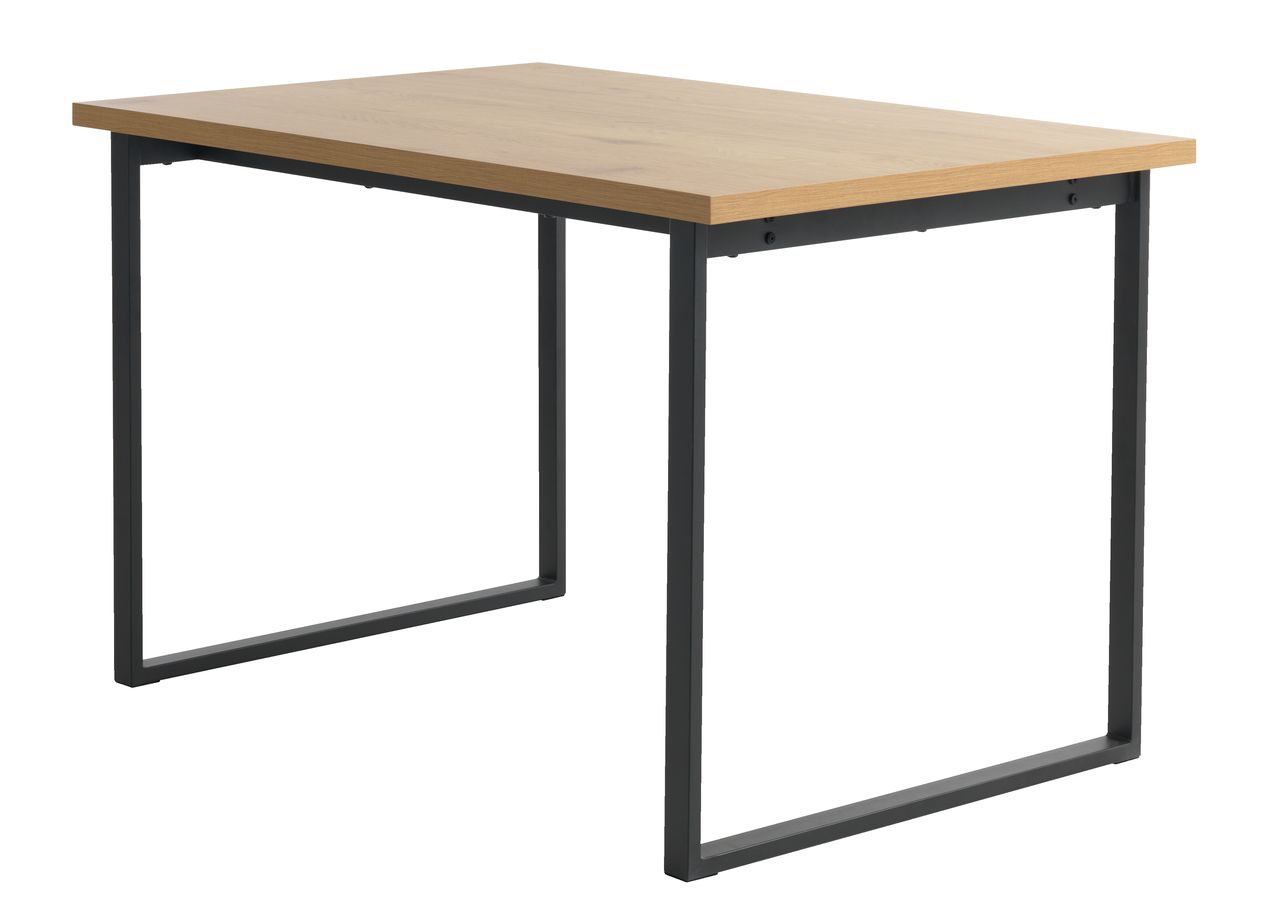 Brown black dining table