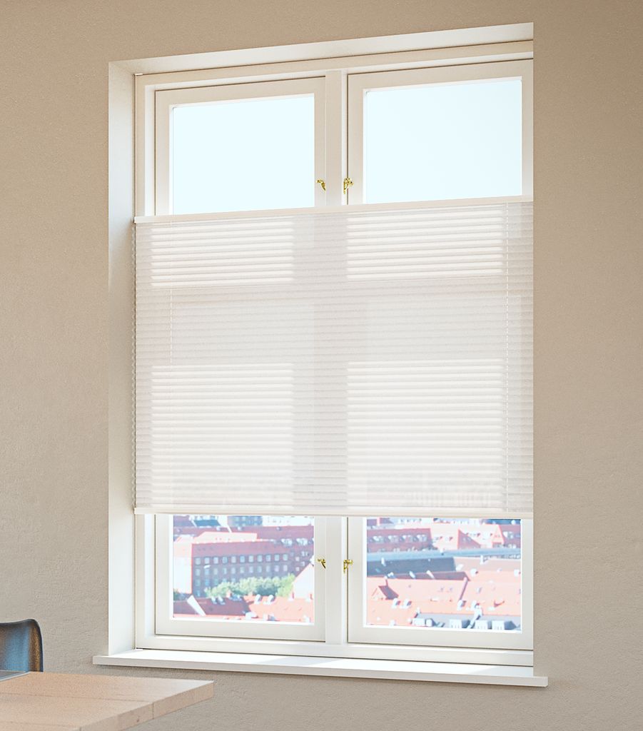 Plisségardin HVEN 60x130 vit upp/ner JYSK