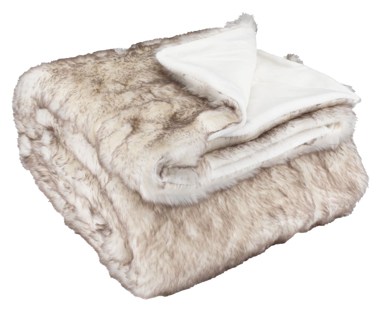 Kuscheldecke SANDSTEN 140x200 weiß/braun | JYSK