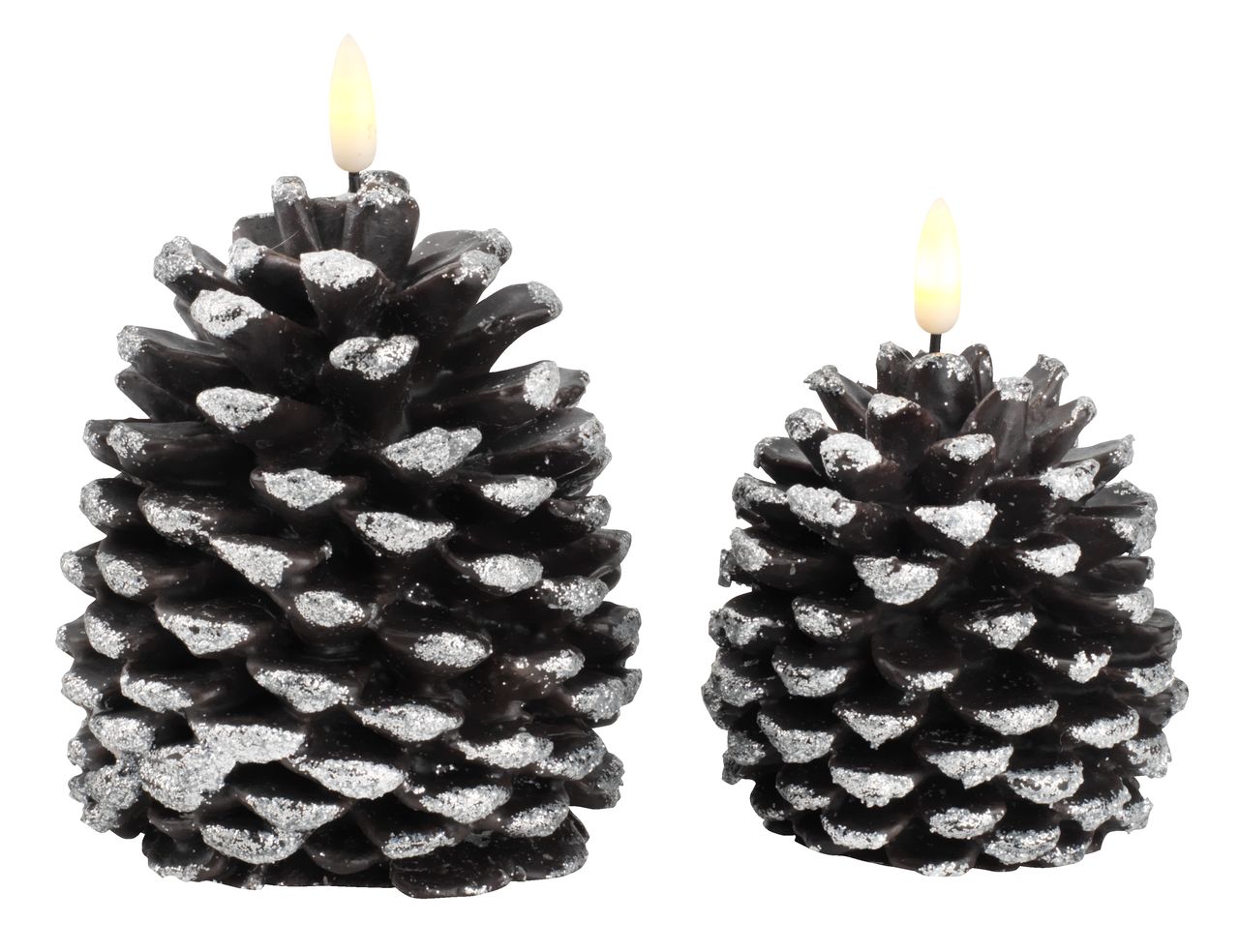 Candle LOFN H12/14cm w/LED 2 pack JYSK