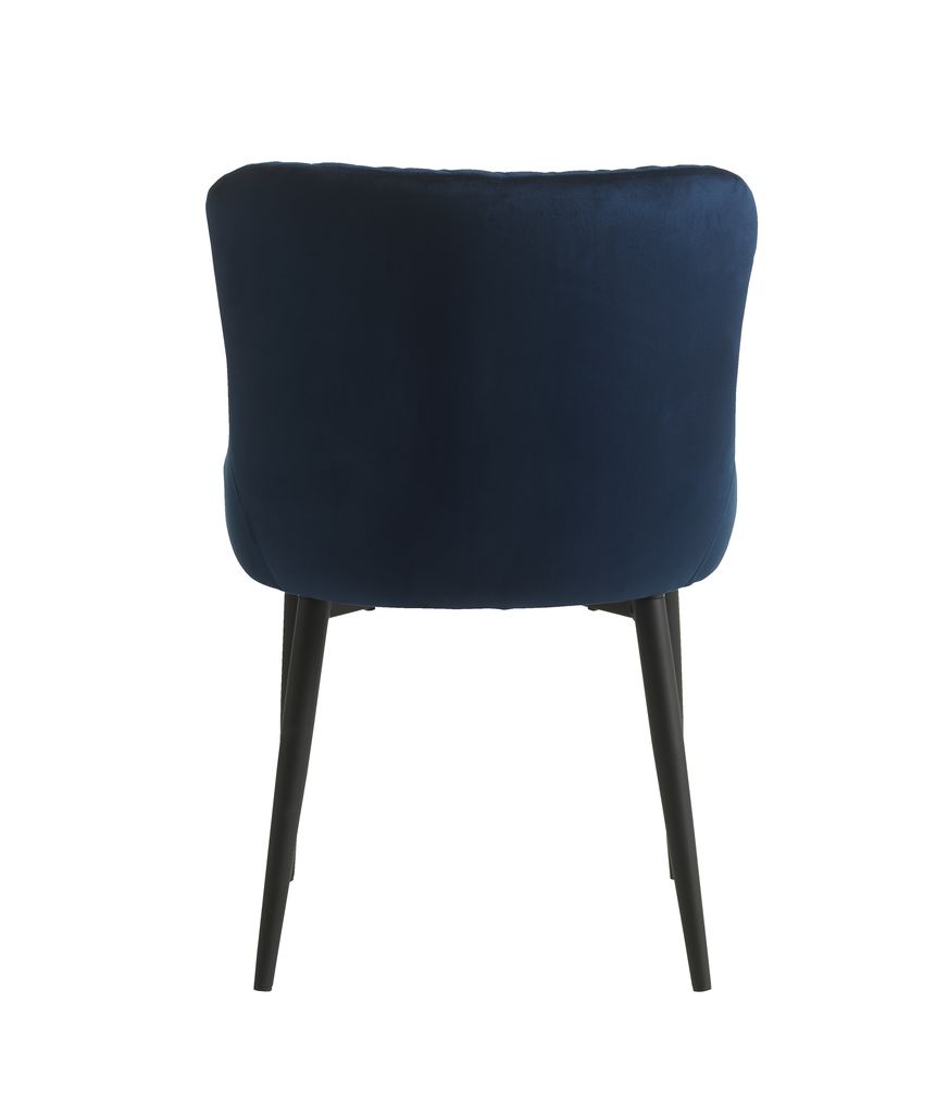 Krzesło PEBRINGE aksamit niebieski/czarny