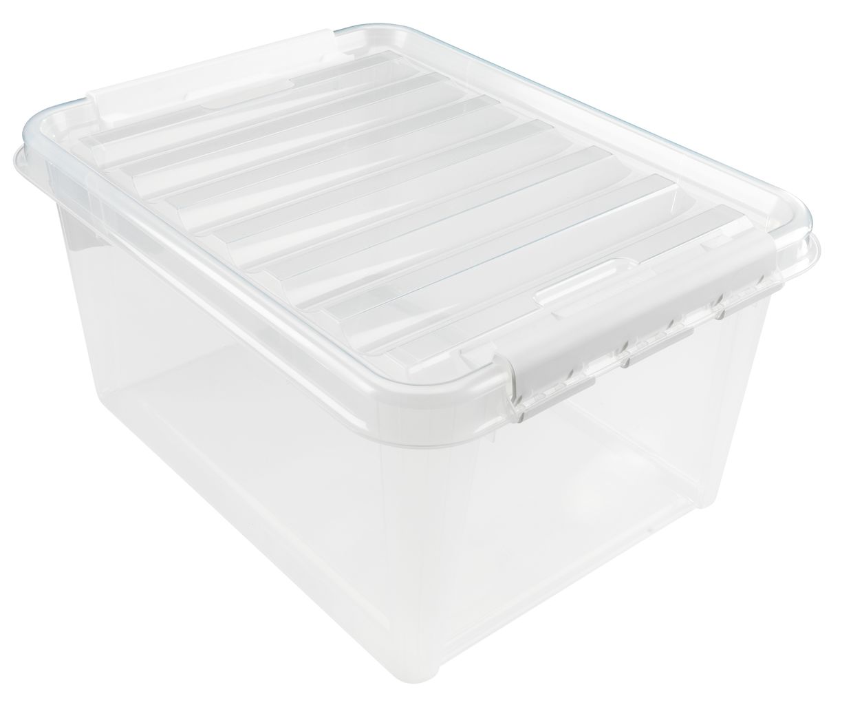 5 Five Simply Smart Plastic Storage Box with Lid Beige 31x31x31cm S7902138  1pcs
