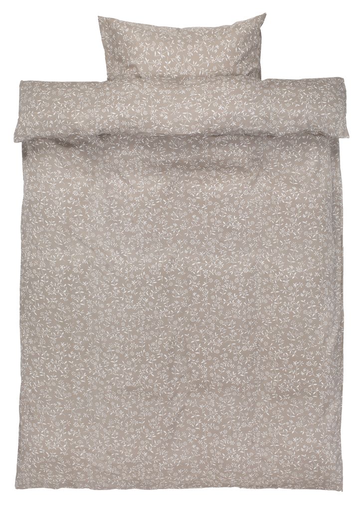 Duvet cover set BELLA microfibre SGL grey JYSK