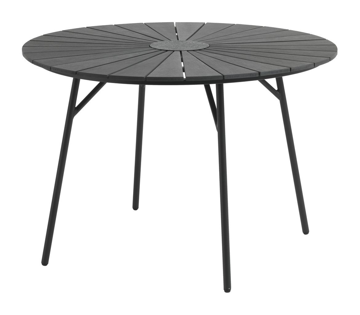 Tafel RANGSTRUP Ø110 zwart/zwart