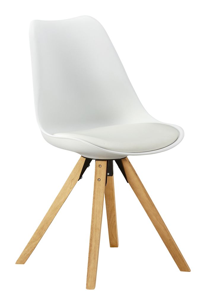 Esszimmerstuhl BLOKHUS weiß JYSK