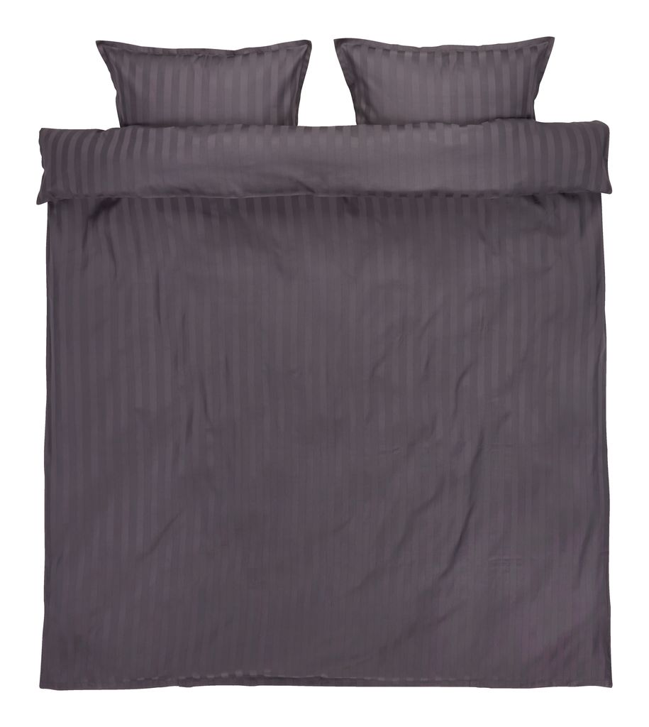 Duvet cover set NELL sateen Double anthracite JYSK