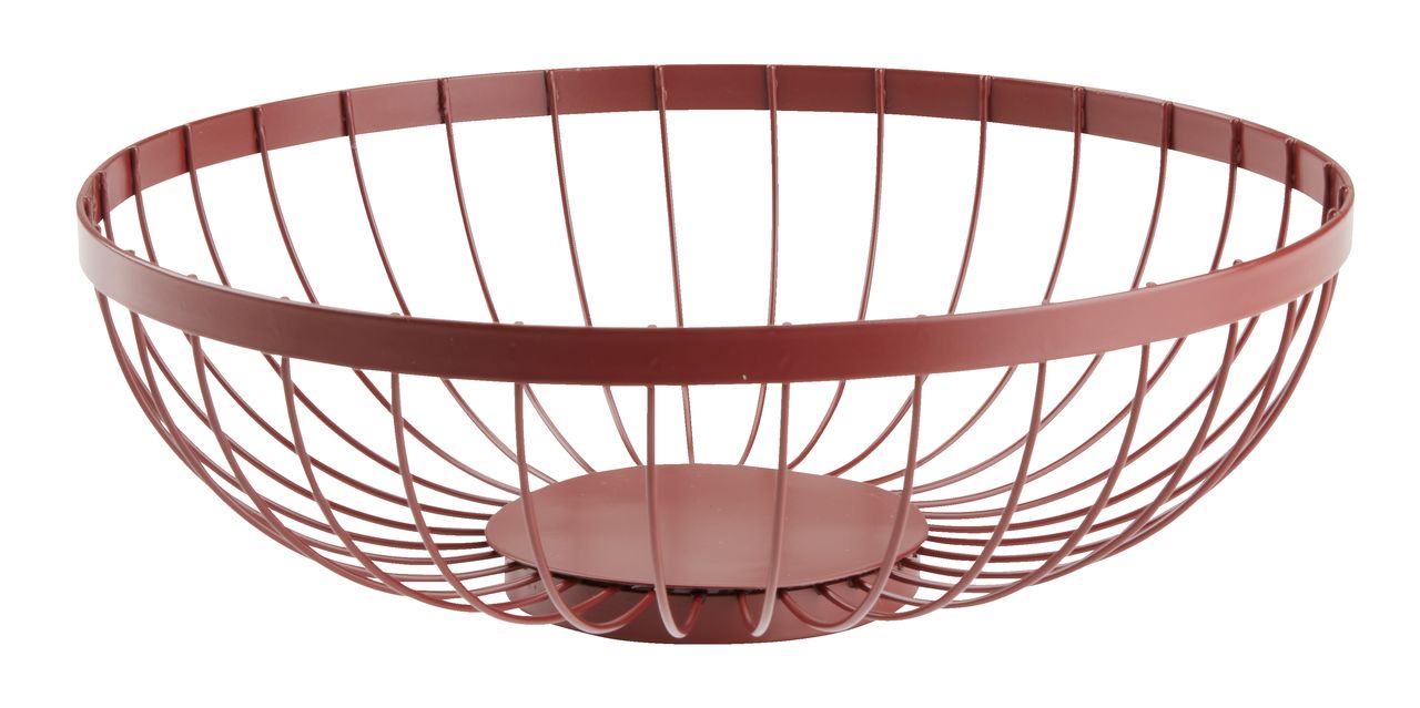 Bread basket BUGGE D28xH10cm red JYSK