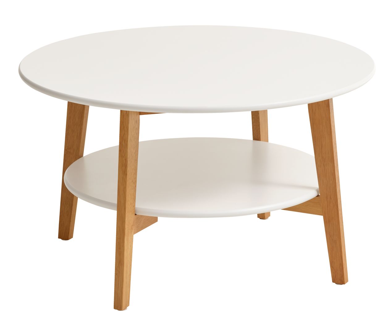 Bully bon magie Salontafel JEGIND Ø80 wit/naturel | JYSK