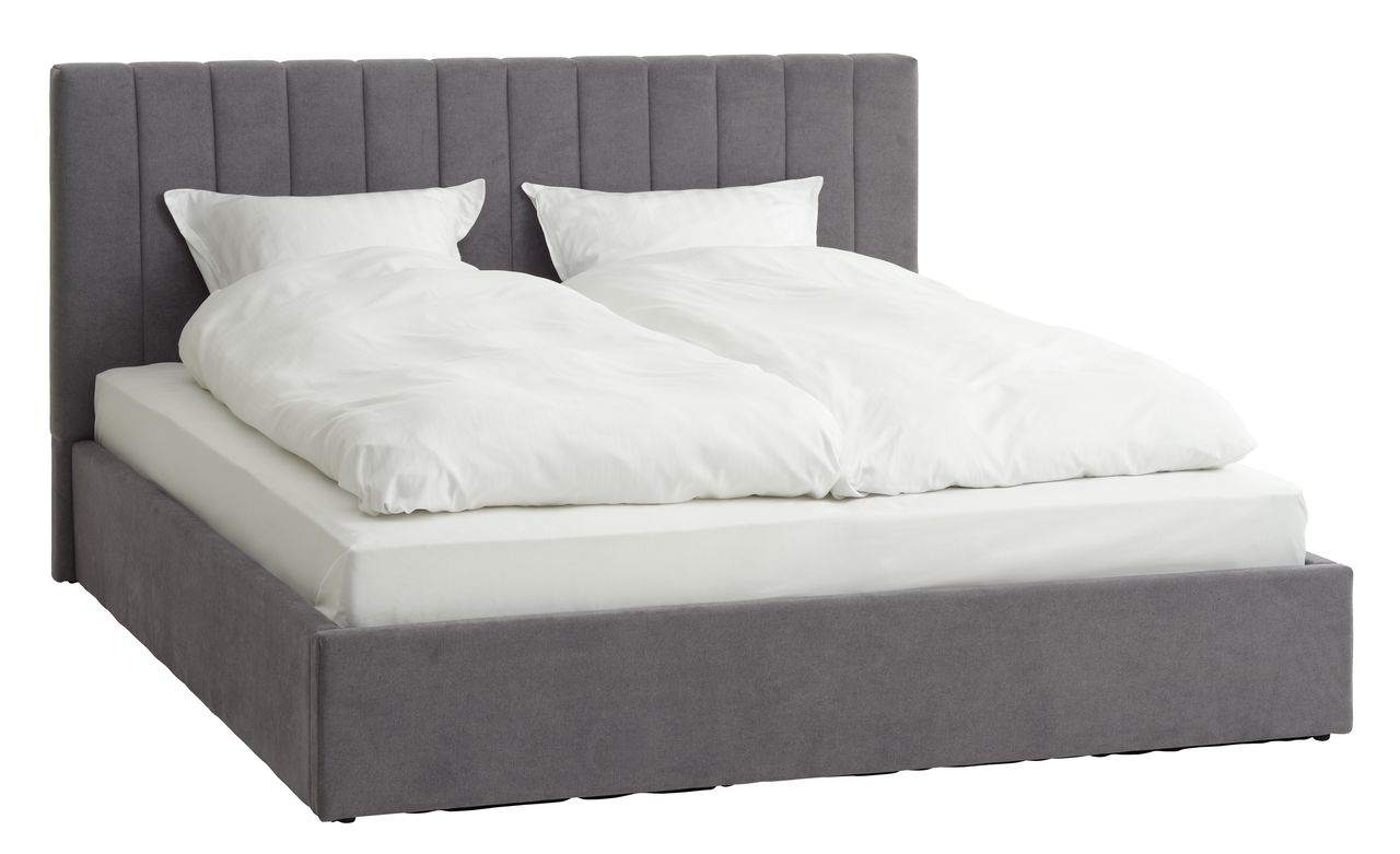 Cadre de lit AGERFELD 180x200 gris foncé | JYSK