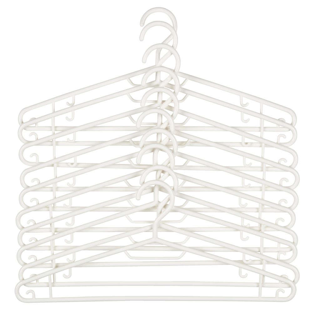 Cintres SIGBRANDT blanc 10pcs/pqt JYSK