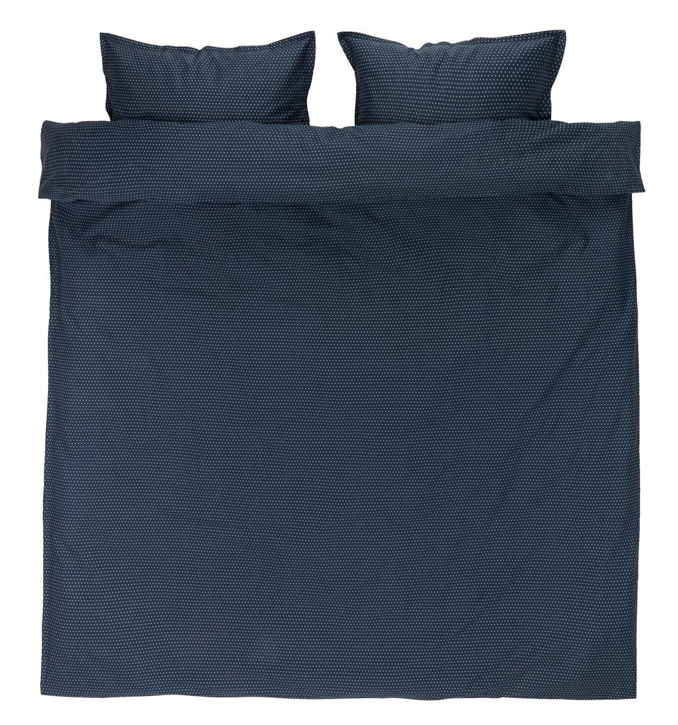 Duvet cover set NIRA sateen Double D.blue JYSK