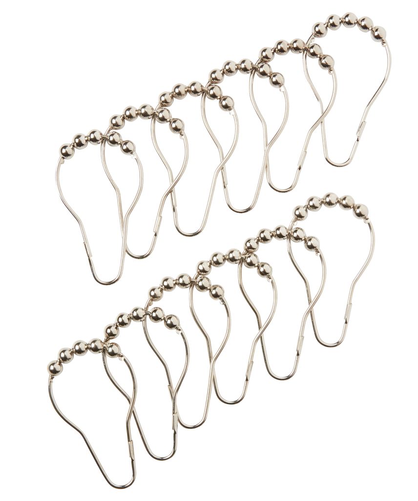 Shower curtain rings VARA pack of 12 JYSK