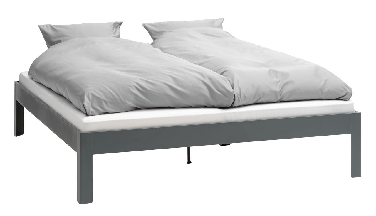 Estructura cama EGEDAL 135x190 gris antr, JYSK