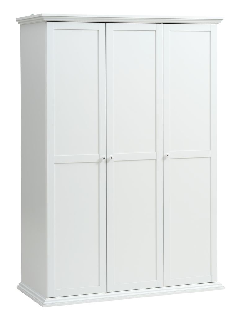 Hobart hoek Strak Kledingkast FREDENSBORG 140x200 wit | JYSK