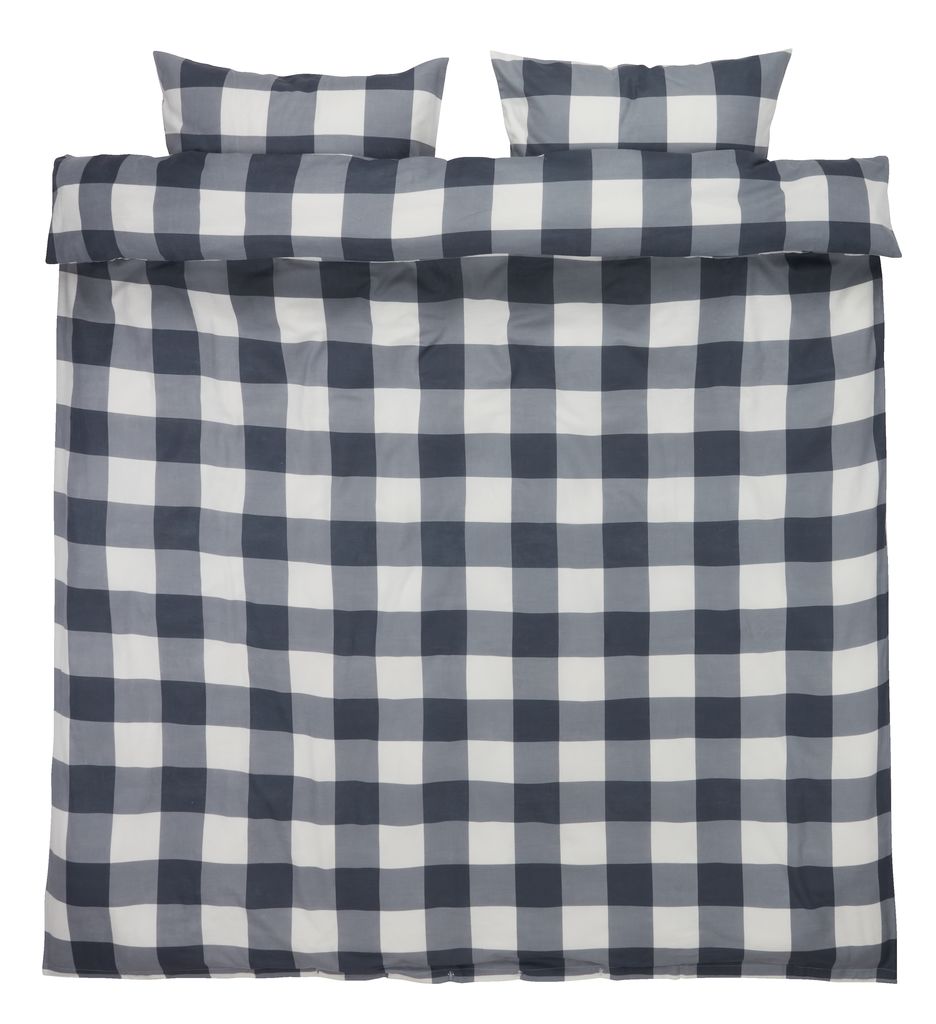 Flannel duvet cover set SCOTTI Double grey/white JYSK