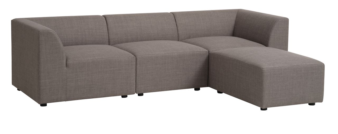 Sofá TERNDRUP chaiselongue cinzento JYSK