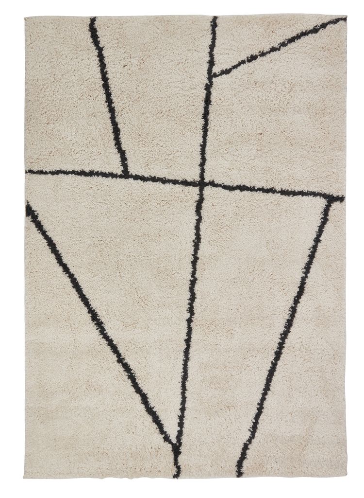 Rug ODON 135x190 cream JYSK