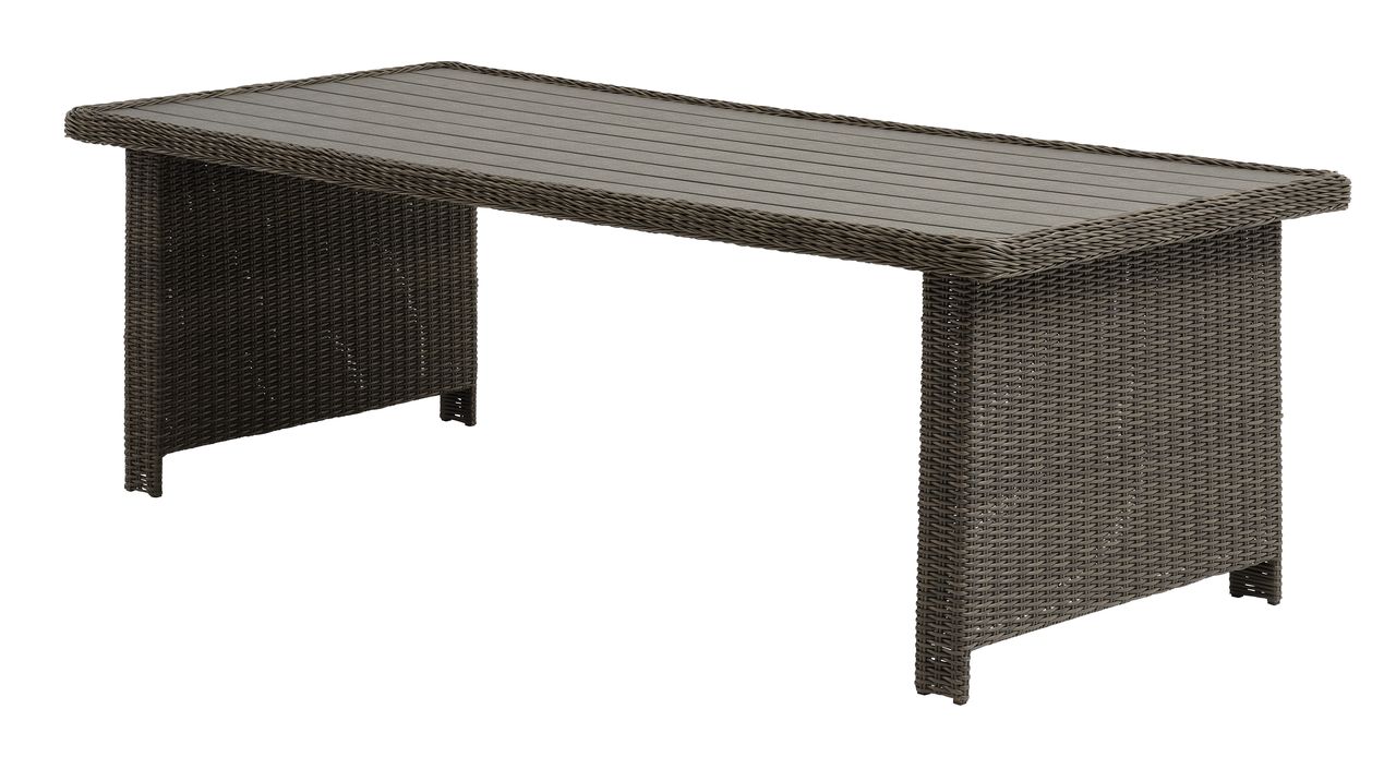 Table de jardin GAMMELBY l100xL225 gris JYSK