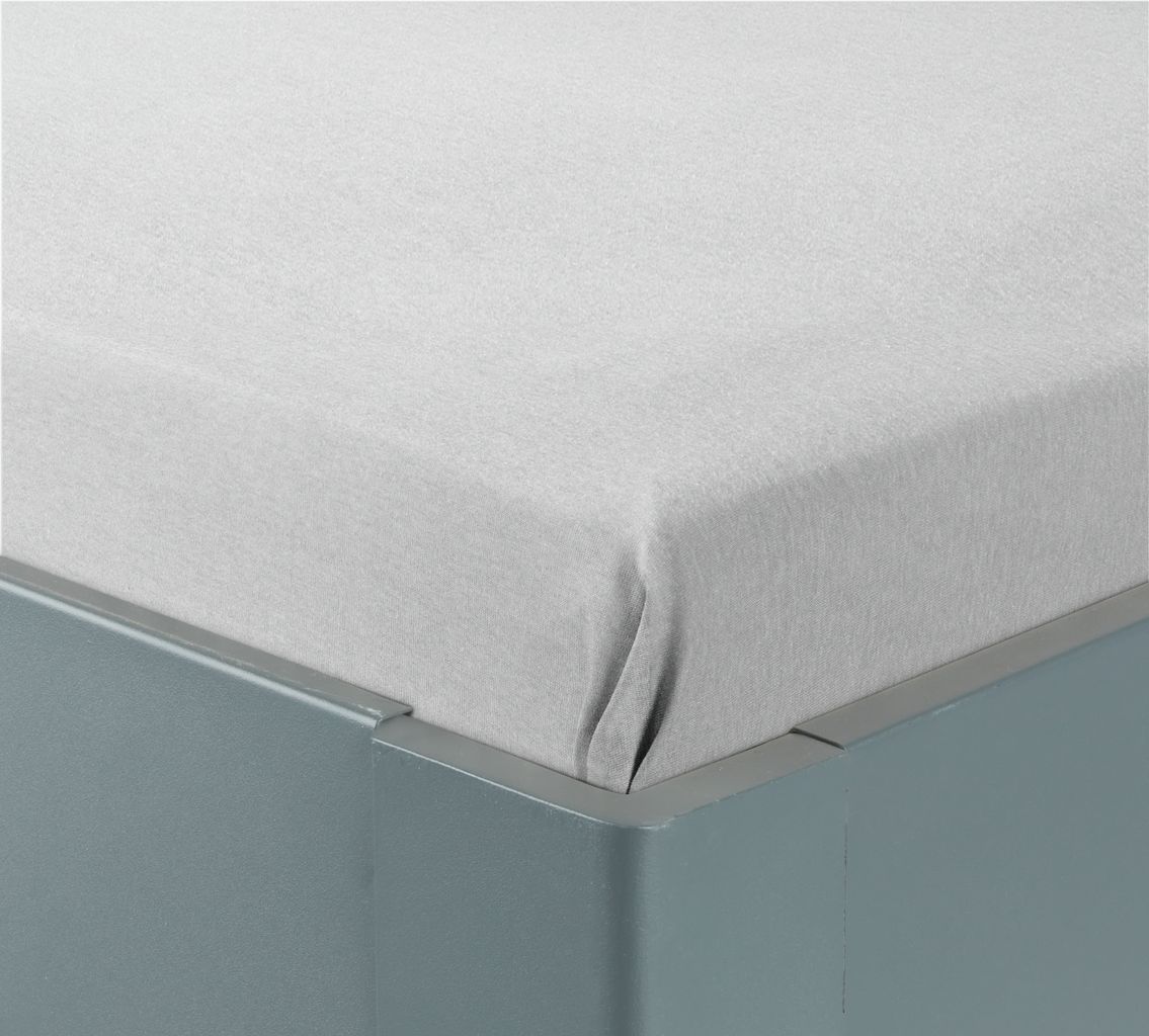 Flat sheet BOLETTE Single light grey JYSK