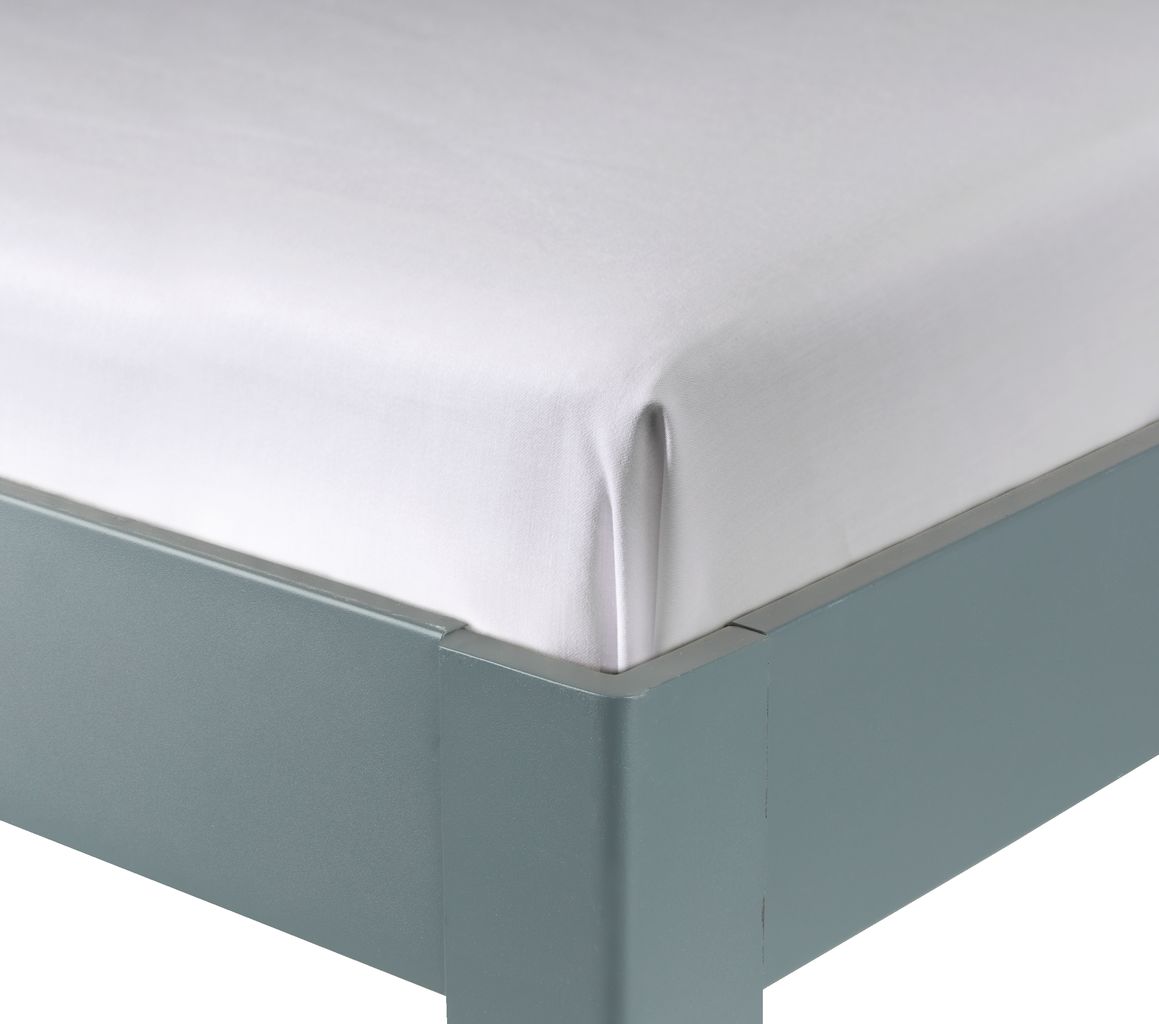Sateen Flat sheet SANDRA Single white JYSK