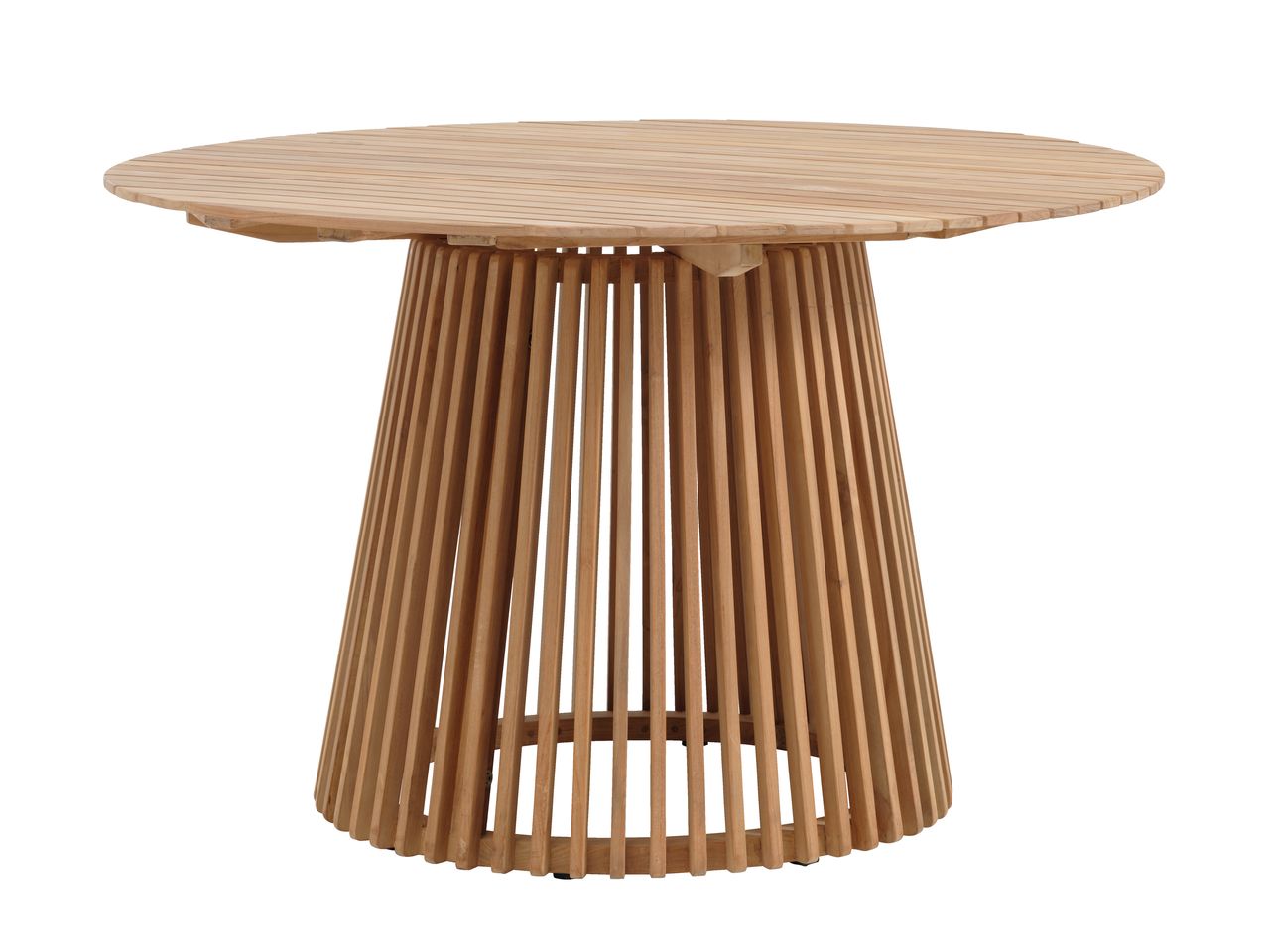 Mesa de jardín UDBYNEDER Ø120 teca JYSK