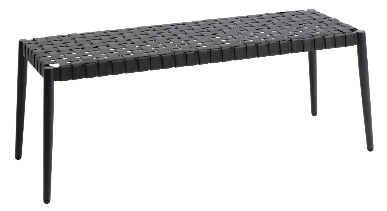 Garden bench EDDERUP W110xD40 black JYSK