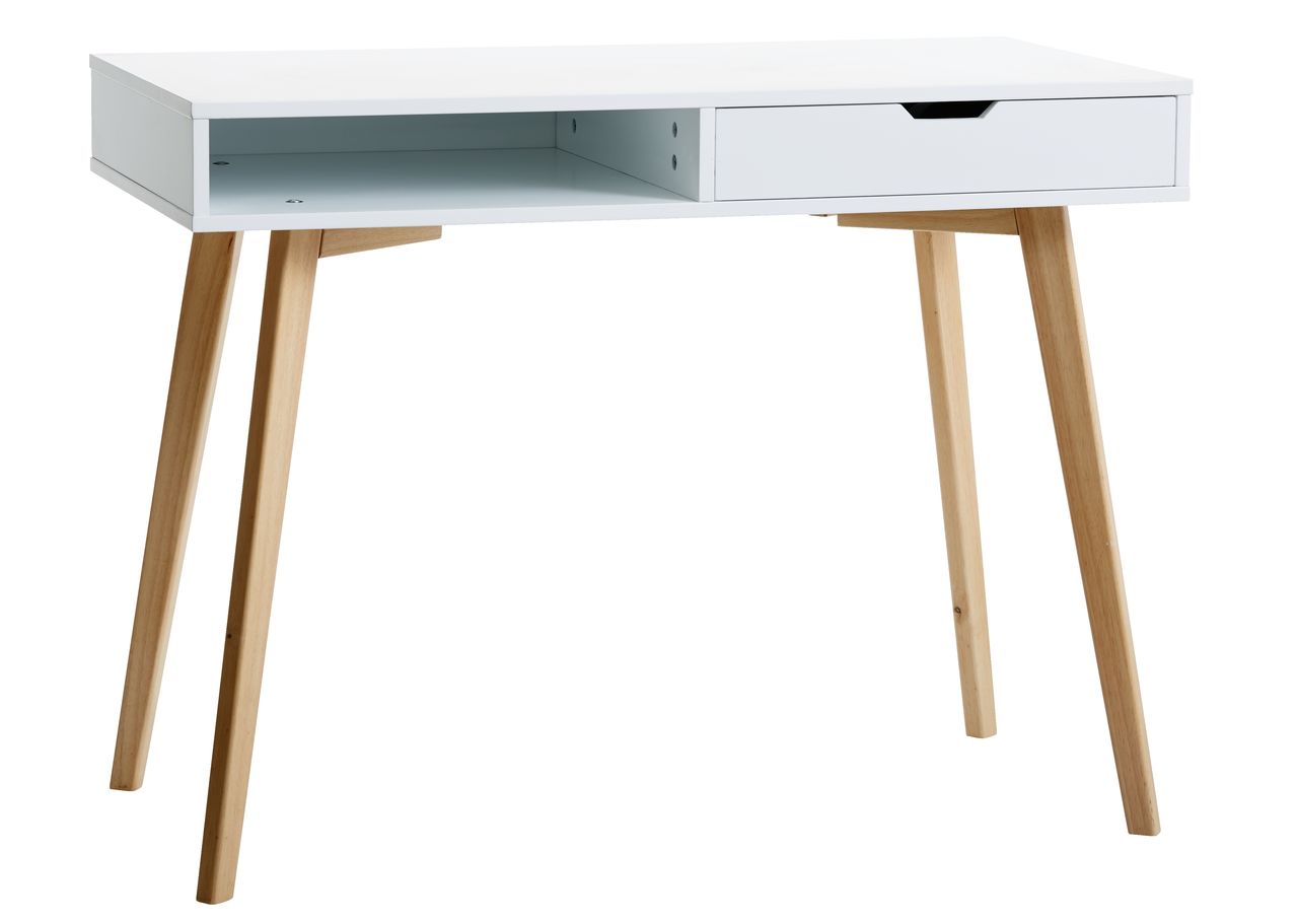 Desk TAMHOLT 50x100 cm white/oak JYSK