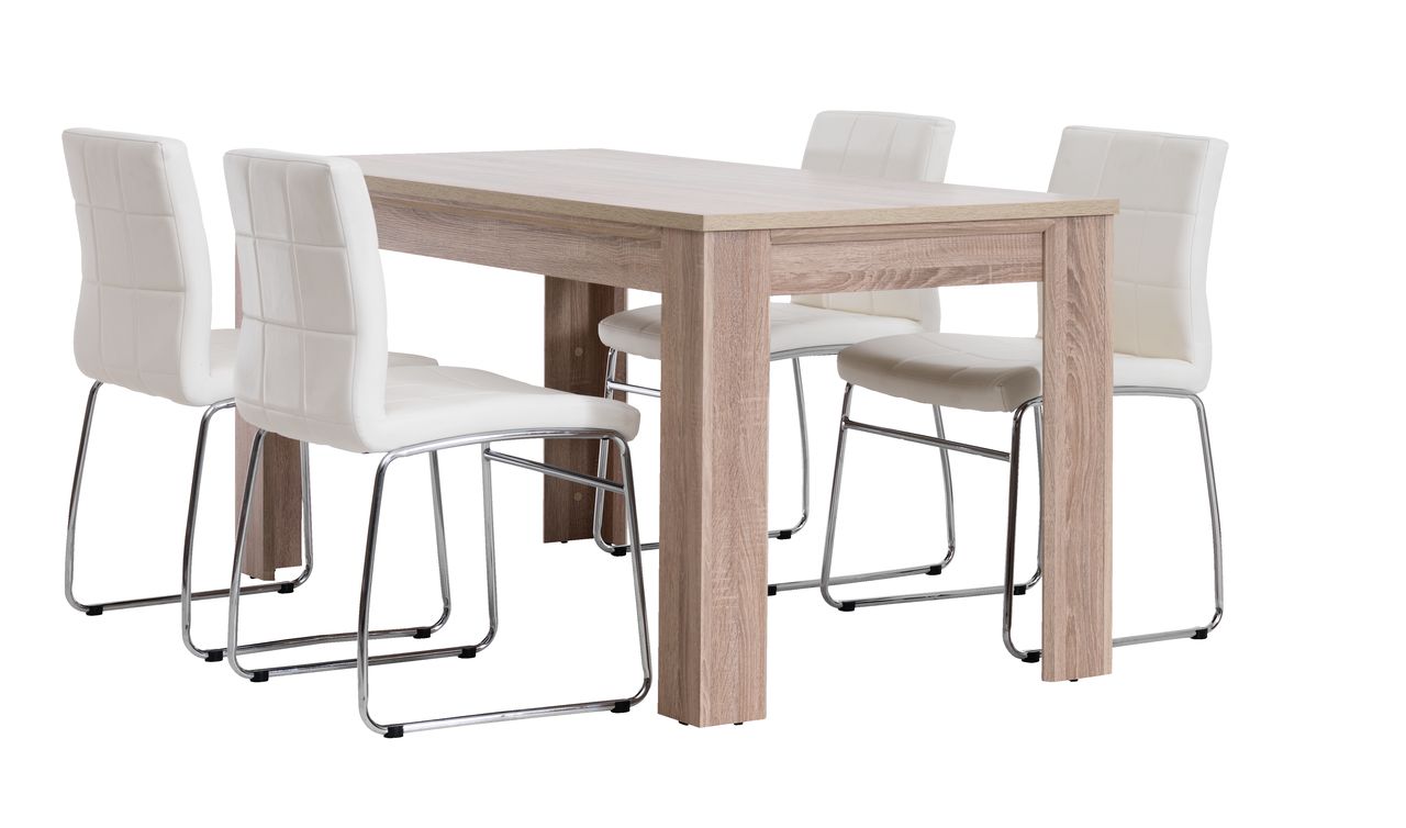 HALLUND L160 ek + 4 HAMMEL vit HALLUND L160 ek + 4 HAMMEL vit