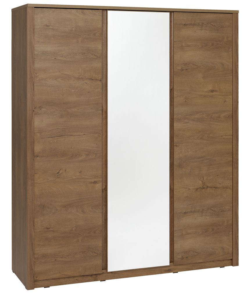  Wardrobe  VEDDE 166x197 cm w m oak JYSK 