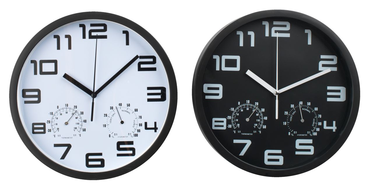 Wall clock SEJER D25cm ass. JYSK