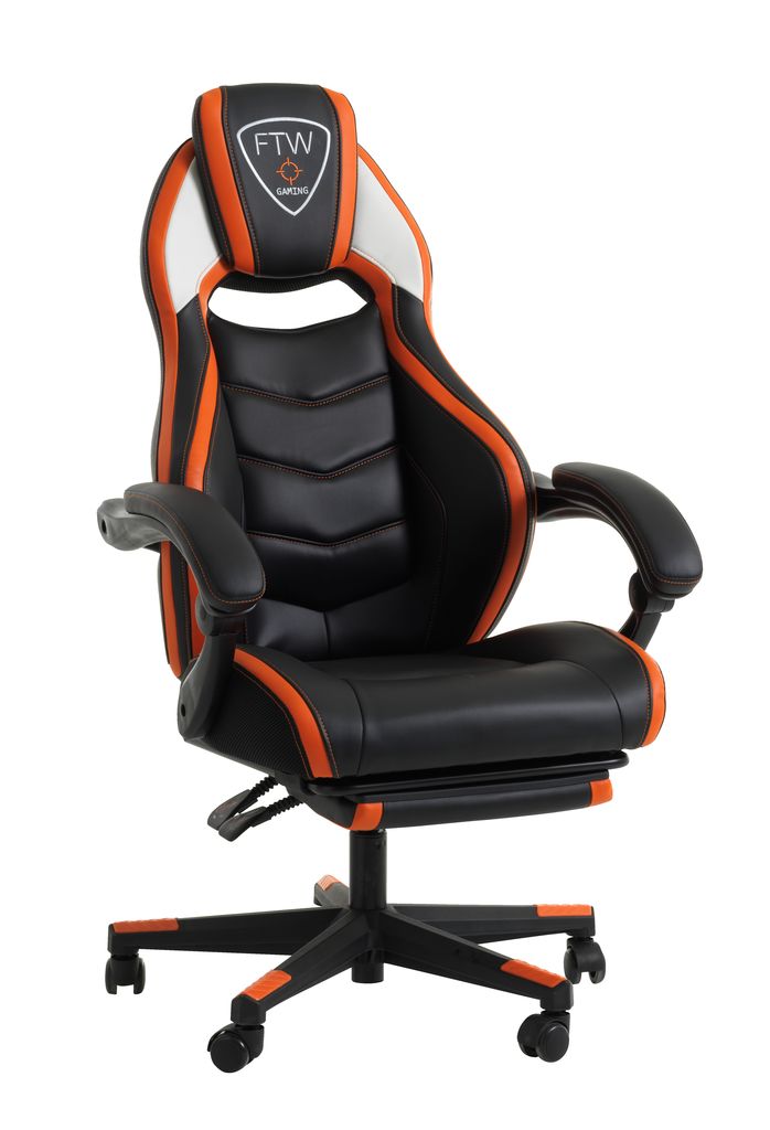 Gaming chair GAMBORG black/orange | JYSK