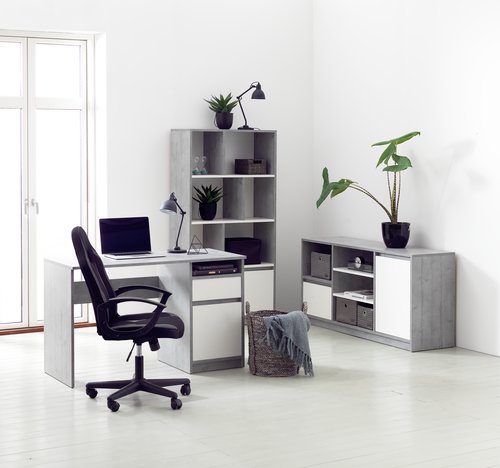 Desk BILLUND 53x120 white/concrete