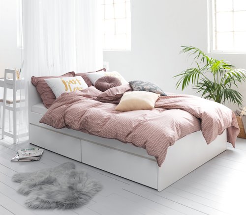 Bed frame LIMFJORDEN King white