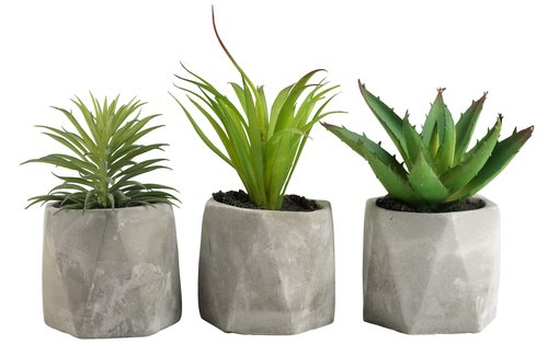 Planta artificial TORGEIR Ø8xA17cm sortido