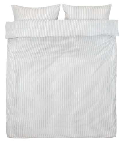 Спално бельо от крепон STINNE 200x220 бяло/сиво