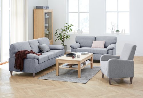 Sofa GEDVED 3-seater light grey