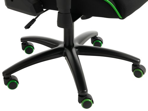 Herní židle LAMDRUP černá/zelená síťovina
