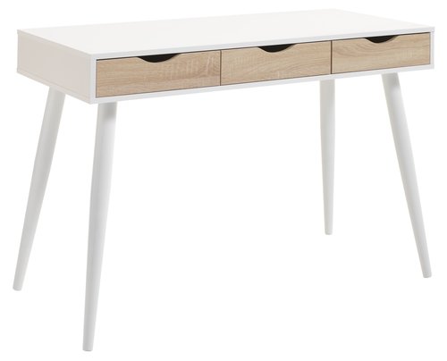 Desk PLOVSVAD 50x110 oak/white