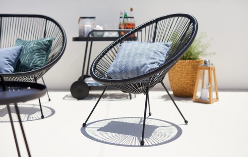 Lounge chair UBBERUP black | JYSK