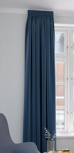 Curtain AUSTRA 1x140x300 velvet blue