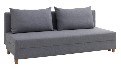 Καναπές-κρεβάτι NORSMINDE ανοιχτό γκρι ύφασμα